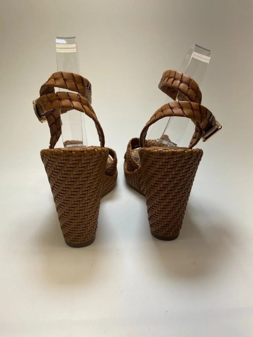 Steve Madden Womens Jylan Wedge Sandal In Cognac Sz 9